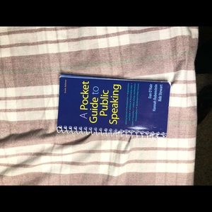 Textbook, pocket guide to public speaking
